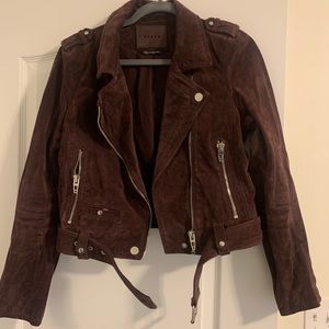 Blank NYC purple suede jacket size Medium